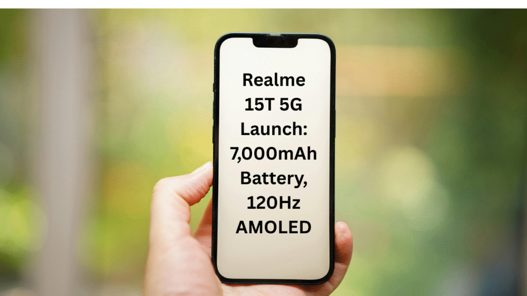 Realme 15T 5G Launch: 7,000mAh Battery, 120Hz AMOLED